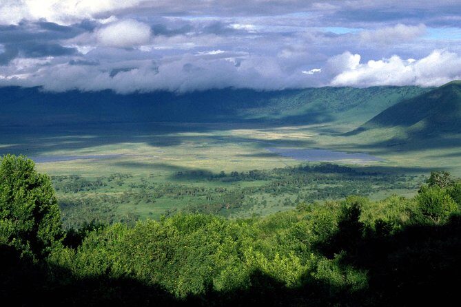 3 Days 2 Nights Serengeti, Ngorongoro & Tarangire Wildlife Lodge Safari - Ngorongoro Crater: rim-to-floor views and Lake Magadi’s concentrated wildlife