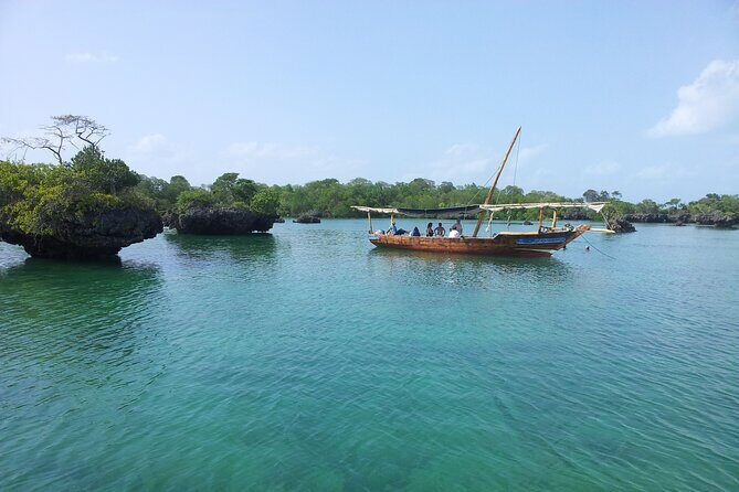 A Full Day Safari Blue Tour And Blue Lagoon - Kwale Island: seafood BBQ lunch, baobab, and real shopping time