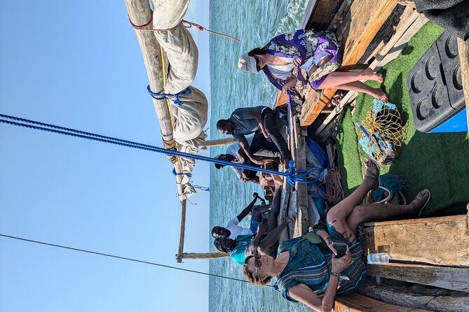 Blue Safari Full Day Private Trip Zanzibar With Sea Food BBQ - The dhow ride: Fumba start and the Menai Bay dolphin moment