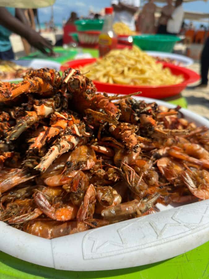 From Nungwi: Prison Island & Nakupenda Sandbank With Lunch - The beachside BBQ lunch: what you actually get