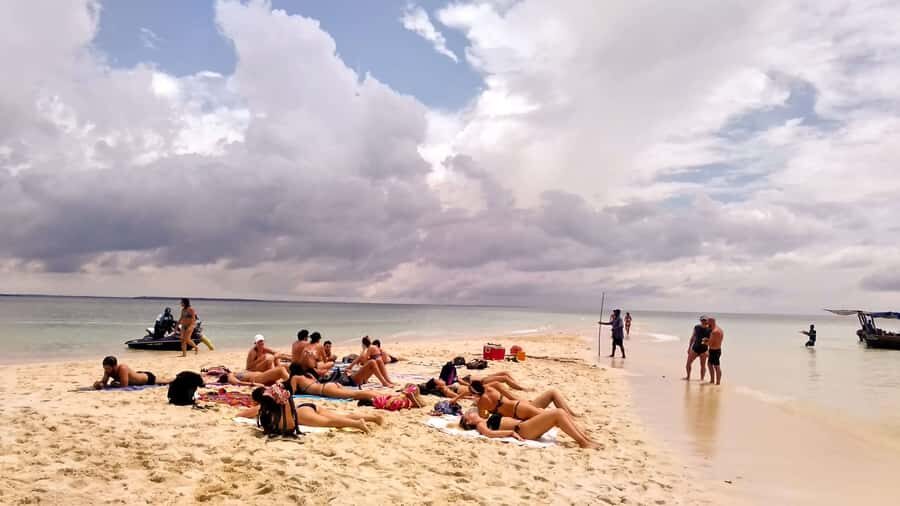 From Stone Town: Sandbank picnic with sea food BBQ Lunch - The private dhow ride to Quail Island and beyond