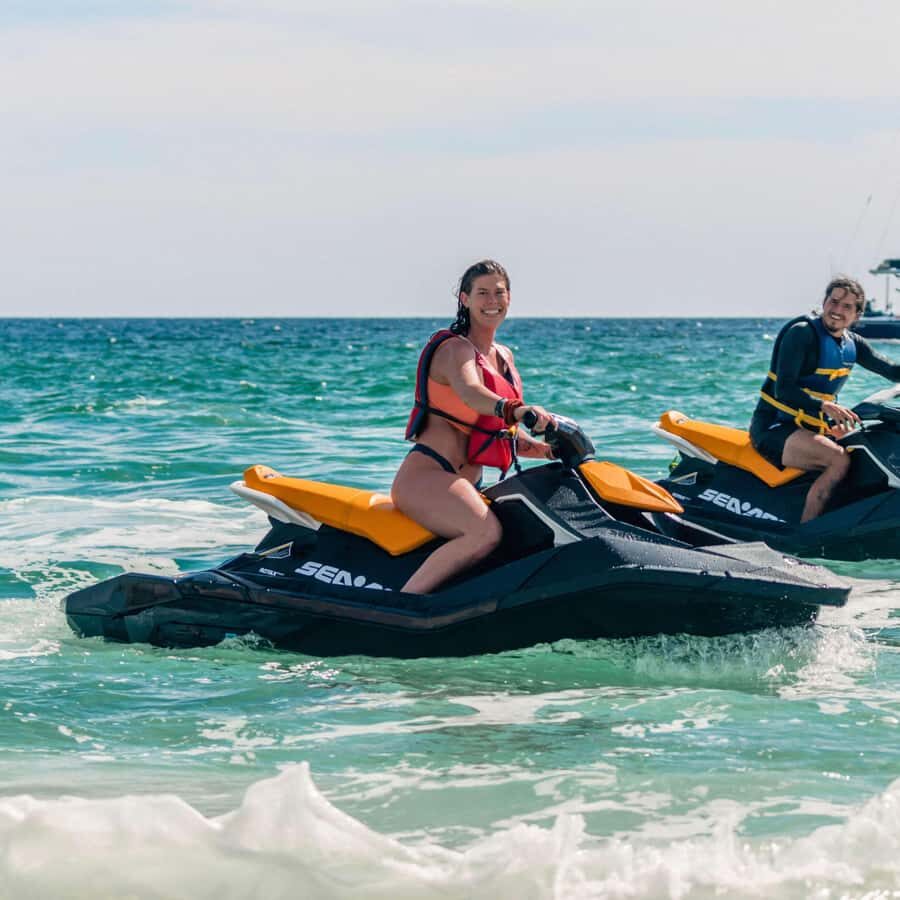 Jet Ski Adventure Zanzibar :Fun at Kendwa/Nungwi Beach - Sunset timing: when the light turns the ride into a photo moment