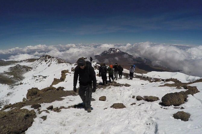 Kilimanjaro Climb • Marangu Route ~ 9 Day - Day 6 toward Kibo Hut: crossing to the Kibo Saddle
