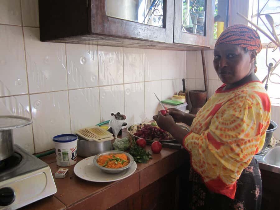 Mama Aziz Food Court - Meeting at Arusha landmarks and getting oriented fast