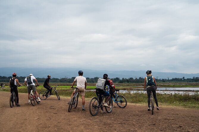 Moshi city bike day trip - Memorial Market to Moshi Airport: textiles, then the Kilimanjaro direction