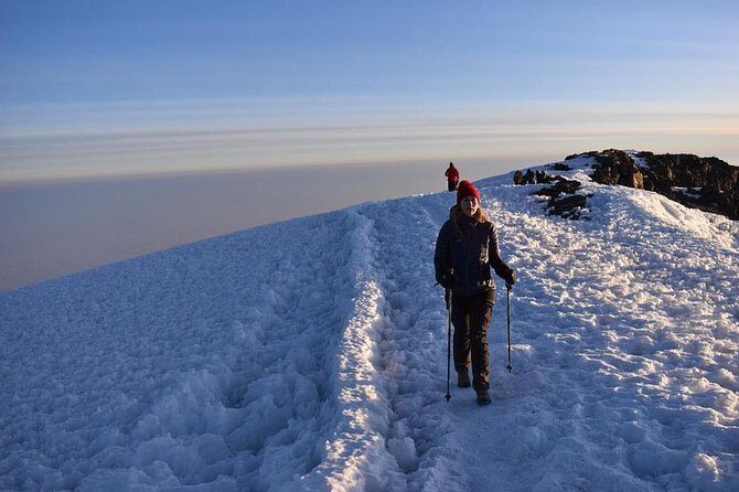 Mt Kilimanjaro 6 days Marangu route hike - Midnight summit day: steep scree to Gilman’s Point and the road to Uhuru Peak