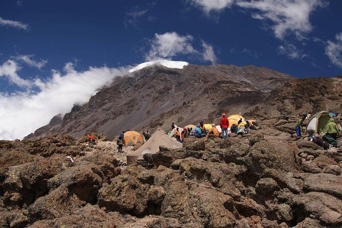 Mt Kilimanjaro Climbing; 6 Days Machame route - Day 4 Great Barranco, Karanga Valley, and Barafu Camp: glacier country before the summit