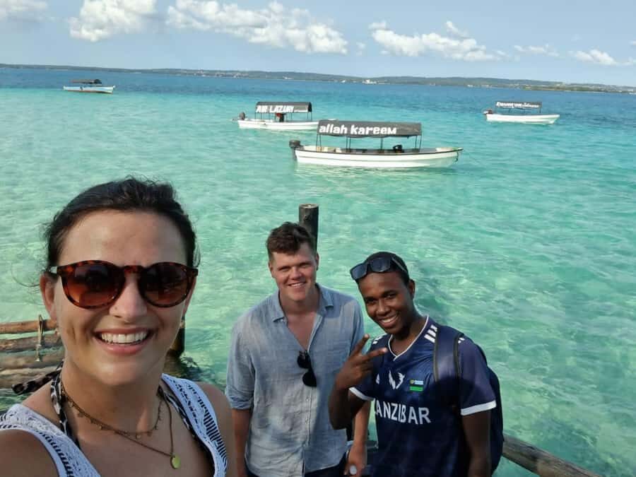 Prison island and nakupenda beach sandbank - Getting there the easy way: hotel pickup and the dhow ride