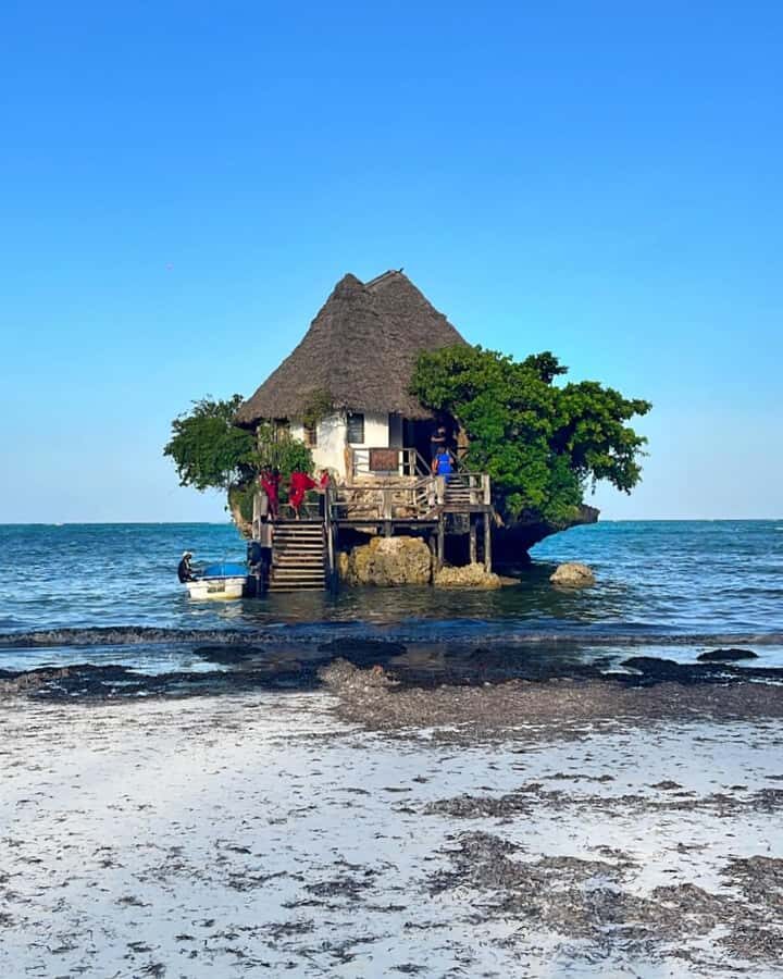 Salam cave turles swimming, paje beach , the Rock Restaurant - Paje Beach: white sand downtime after a full day of water