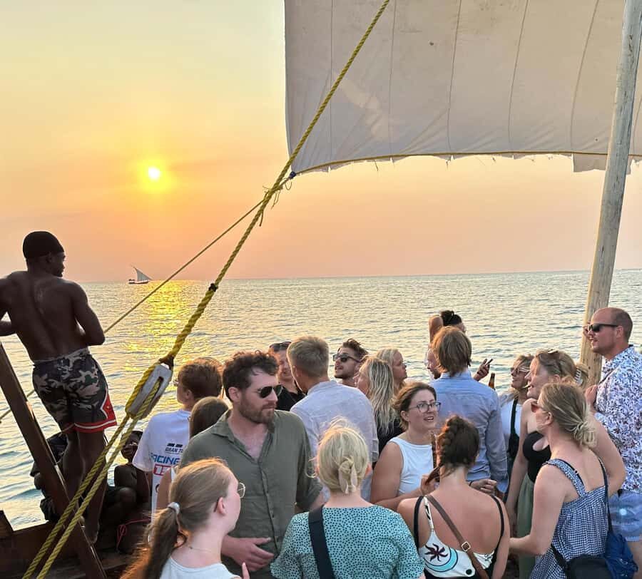 Sunset party cruise in Zanzibar with BoomBoom Boat - Where You Meet: The Z Hotel Beach in Nungwi