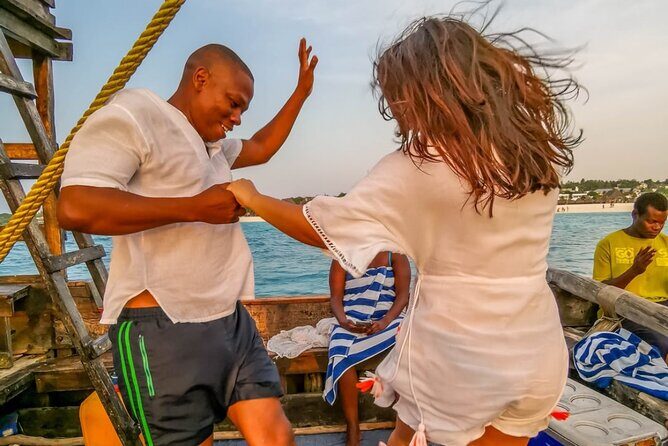 Zanzibar Dhow Evening Sunset Cruise Tour at Nungwi&Kendwa Beach - Nungwi Beach Stop: White Sand, Clear Water, and Pre-Sunset Calm
