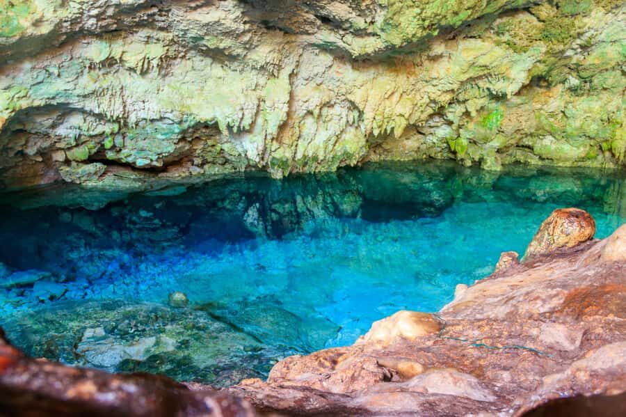 Zanzibar : Secret Beach, Kuza Cave and Jozani with transfer - Kuza Cave: a quick sinkhole stop with a snorkeling chance