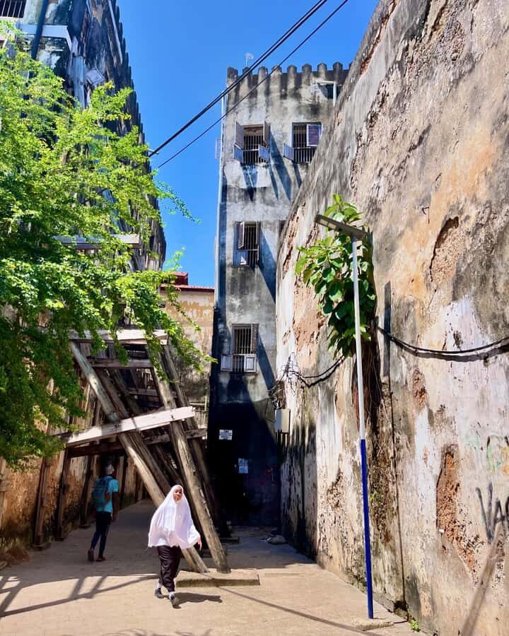 Zanzibar stone town tour - The Old Slave Market site by the Anglican Cathedral: a short stop with heavy weight