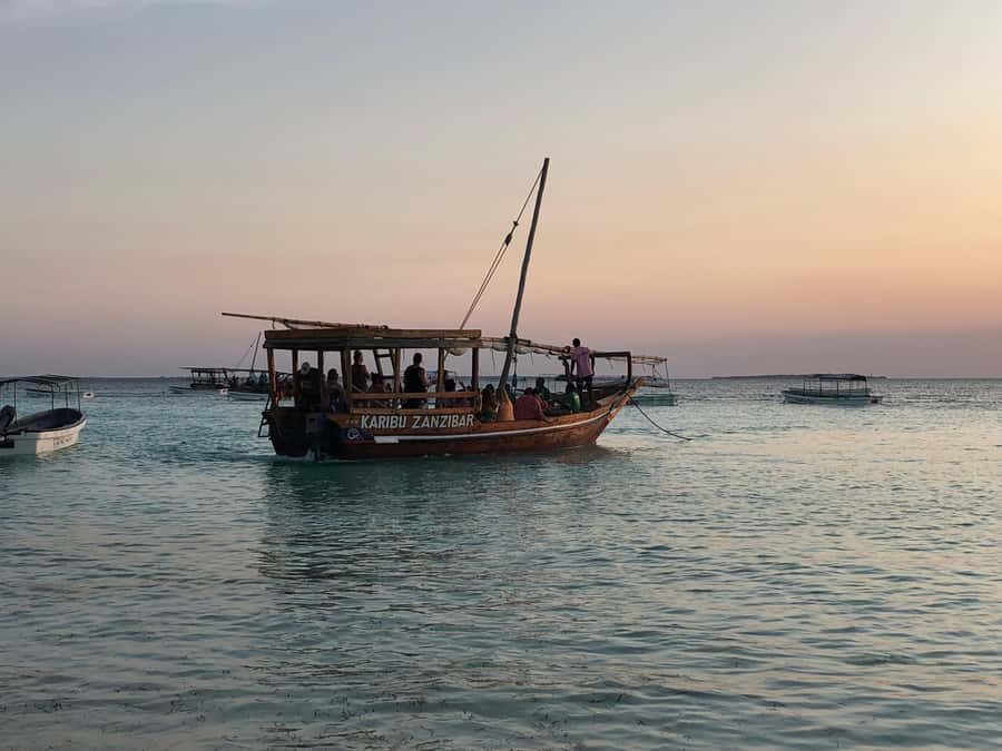 Zanzibar: Sunset Dhow Cruise With Pick Up - Before the boat: a quick moment on the beach at Nungwi