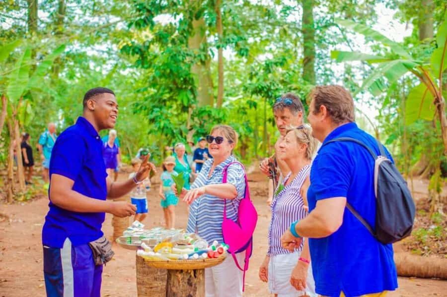 Zanzibar: Walking Spice Farm with Local Cooking Class - The Cooking Hut Setup: Open Air, Wood Fire, and Coconut Milk Work